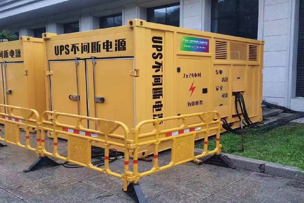 贡觉发电机租赁施工现场