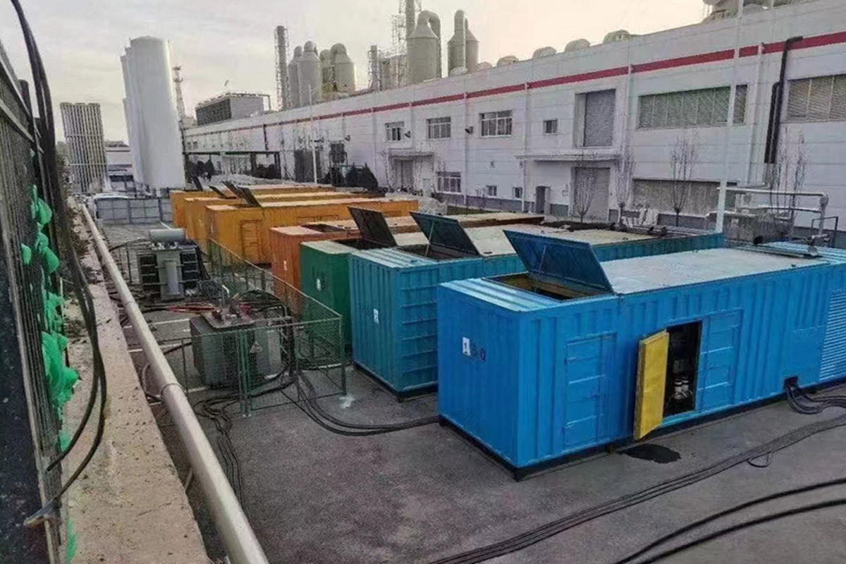 贡觉发电机租赁施工现场